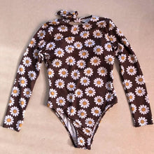 Load image into Gallery viewer, New Floral One-Piece Swimsuit Closed Long Sleeve Swimwear Sports Women's Swimming Bathing Suit Beach Bather Surfing Swim Wear