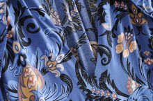 Load image into Gallery viewer, print frill dress women tiers V-neck long sleeve dress autumn  new boho dress