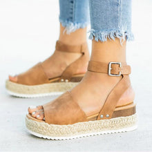 Load image into Gallery viewer, Women Sandals Plus Size Wedges Summer Flip Flop Platform Sandals