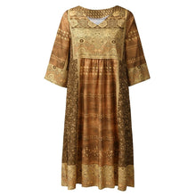 Load image into Gallery viewer, Women Summer Dress Boho Style Floral Print Chiffon Beach Mini Dress