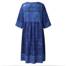 Load image into Gallery viewer, Women Summer Dress Boho Style Floral Print Chiffon Beach Mini Dress