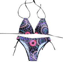 Load image into Gallery viewer, Women&#39;s Swimming Sexy Women Floral Print Beach Suit Bikini