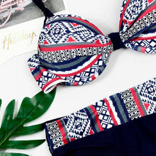 Load image into Gallery viewer, Women Sexy Bikini Sets Triangle Print Fashion Swimwear