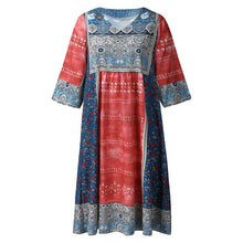 Load image into Gallery viewer, Women Summer Dress Boho Style Floral Print Chiffon Beach Mini Dress