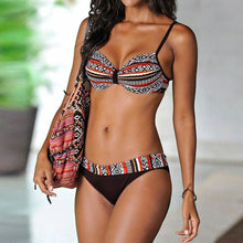 Load image into Gallery viewer, Women Sexy Bikini Sets Triangle Print Fashion Swimwear