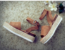 Load image into Gallery viewer, Women Sandals Plus Size Wedges Summer Flip Flop Platform Sandals