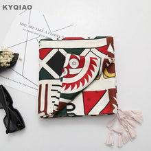 Load image into Gallery viewer, Ethnic Autumn Bohemian Long Geometric Print Scarf
