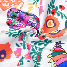 Load image into Gallery viewer, Women&#39;s Summer Boho Vintage Floral Print Deep V Neck Beach Mini Dresses