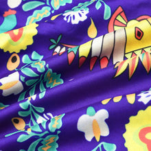 Load image into Gallery viewer, Women&#39;s Dresses Plus Size Loose Print Long Sleeve V-Collar Button Mini Dress