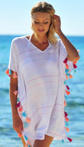 Women Beachwear Swimwear Beach Wear Tassel Cover Up