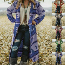 Load image into Gallery viewer, Autumn Women Long Sleeve Print Cardigan Open Front Jacket Blusas Femininas Sueter Mujer Overcoat Tops