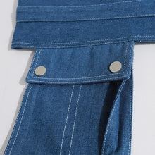 Load image into Gallery viewer, Denim Pocket Style Girdle Belt