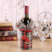 Load image into Gallery viewer, Christmas Red Wine Bottle Clothes Restaurant Decoration Props Bow Wine Bottle Set