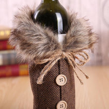 Load image into Gallery viewer, Christmas Red Wine Bottle Clothes Restaurant Decoration Props Bow Wine Bottle Set