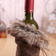 Load image into Gallery viewer, Christmas Red Wine Bottle Clothes Restaurant Decoration Props Bow Wine Bottle Set