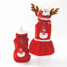 Load image into Gallery viewer, Warm Winter Xmas Pet Dog Clothes Coat Jacket Santa Christmas Clothing for Small Medium Dog Cat Pet Supplies S-XL