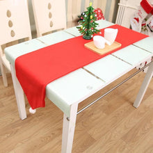 Load image into Gallery viewer, 176X34CM Christmas Table Runner Table Mat Set Cotton Tablecloth