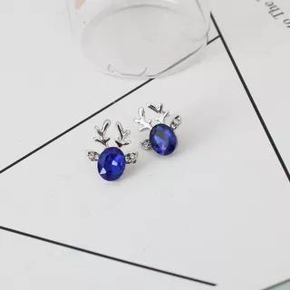 Luxury Women Earrings Crystal Deer Ear Stud Sweet Casual Party Earrings