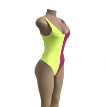 Load image into Gallery viewer, Color Block Bikini Swimsuit