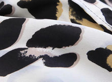 Load image into Gallery viewer, Black &amp; White Leopard Vintage Sexy Women Loose Chiffon Long Sleeve Shirt Blouse