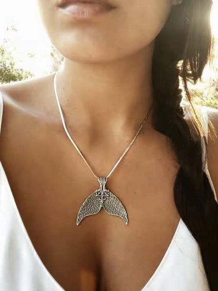 Summer Bohemia Fishtail Pendant Choker Necklace