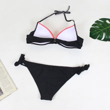 Load image into Gallery viewer, 5 Colors Contract Color Bikini Set Sexy Cute Bow Low Waist Bikini Swimwear Beachwear