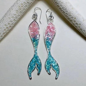 Shinning Mermaid Fish Tale Long Earring