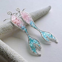 Load image into Gallery viewer, Shinning Mermaid Fish Tale Long Earring