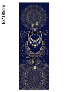 Portable Printed Yoga Towel non-slip Design Supports Custom Pattern Design Digital Printed Yoga Towel Yoga Mat 56