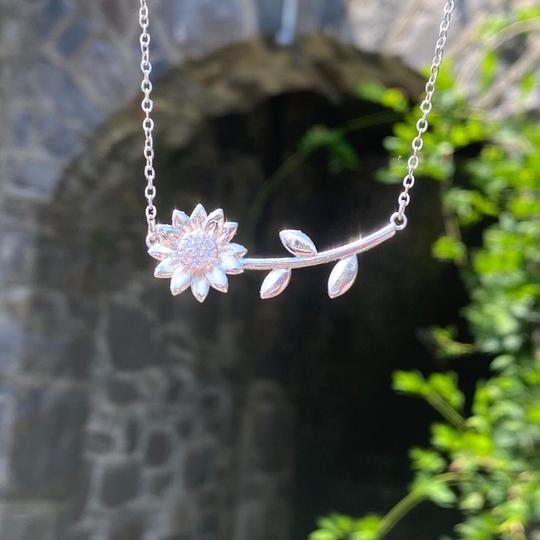 You Are My Sunshine Sunflower Necklace