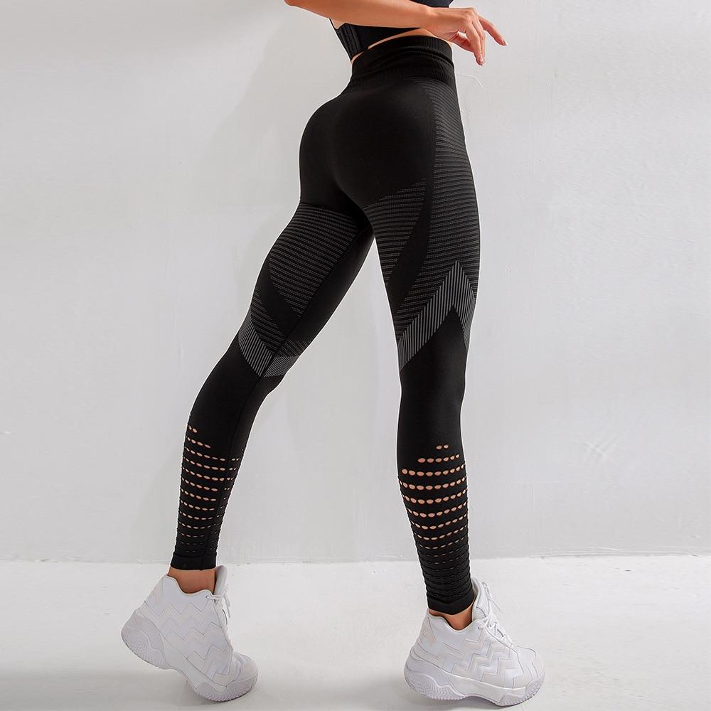 Women Yoga Pants Sports Running Sportswear Stretchy Fitness Leggings Seamless Athletic Gym Compression Tights Pants