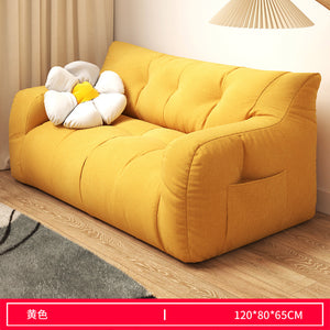 Lazy Sofa Balcony Sleeping Room Women's Single Double Tatami Bedroom Lounge Chair Living Room Furniture Sofa Bed EPS Fill Inside