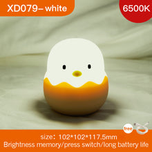 Load image into Gallery viewer, Led Children Night Light For Kids Soft Silicone USB Rechargeable Bedroom Decor Gift Animal Chick Touch Night Lamp