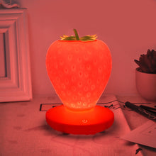 Load image into Gallery viewer, Led Energy-saving Lamp Children with Sleeping Night Light Fun Strawberry Shape USB Charging Silicone Lamp Touch Switch Luminaria