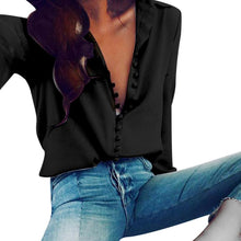 Load image into Gallery viewer, Popular Womens Fashion Casual Solid Long Sleeves Blouse