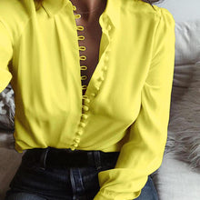 Load image into Gallery viewer, Popular Womens Fashion Casual Solid Long Sleeves Blouse