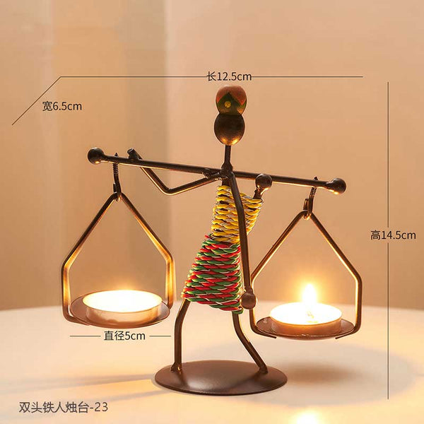 Metal candle holder home decor accessories African Candlesticks for candles Decorative chandeliers candle