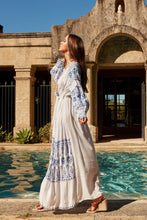 Load image into Gallery viewer, Vintage Women Casual Sexy V-neck Loose Boho Dress Ladies Floral Dresses Holiday Beach Dress