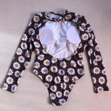 Load image into Gallery viewer, New Floral One-Piece Swimsuit Closed Long Sleeve Swimwear Sports Women's Swimming Bathing Suit Beach Bather Surfing Swim Wear