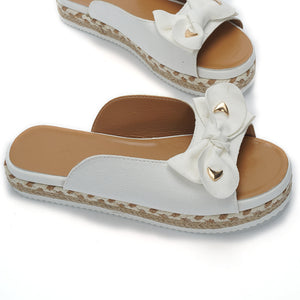 New Summer Womens Sandals Color Bow-Knot Casual Women Slippers Platform Female Slides Slip-On Outdoor New Female Footwear 2022