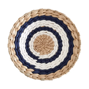 Nordic Simple Handmade Straw Wall Decoration Boho Woven Grass Straw Art for Nursery Baby Room Home Decoration Wall Hanging Decor
