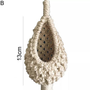 Northern Europe Hanging Basket Pineapple Shape Landscaping Cotton Macrame Flower Planter for Living Room Balcony Decorations
