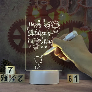 Note Board Creative Led Night Light USB Message Board Holiday Light  With Pen Gift For Children Girlfriend Decoration Night Lamp