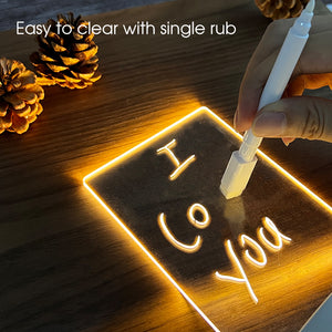 Note Board Creative Led Night Light USB Message Board Holiday Light  With Pen Gift For Children Girlfriend Decoration Night Lamp
