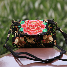 Load image into Gallery viewer, Tibetan Style Hand-embroidered Small Square Bag Casual Canvas Ladies Bag