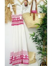 Load image into Gallery viewer, Summer New Lace up Printing Sweet and Elastic Bohemian Style Dress