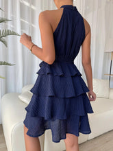 Load image into Gallery viewer, Women&#39;s panels sleeveless ruffled dresses