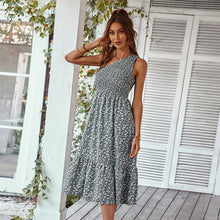 Load image into Gallery viewer, Fashion women&#39;s dress waistcoat printed large dress