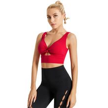 Load image into Gallery viewer, Bow Sports Bra Bra Nude High Elastic Solid Color Yoga Fitness Underwear Women