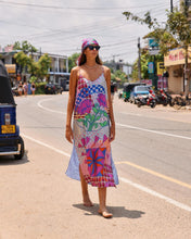 Load image into Gallery viewer, Hot Selling New Print V-neck Strap Dress Seaside Beach Skirt